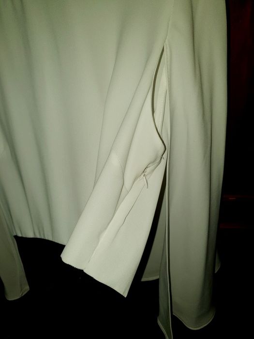 Rochie fete jersey alb cu negru