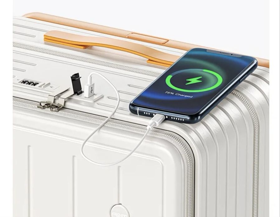 Продам серый чемодан размера M