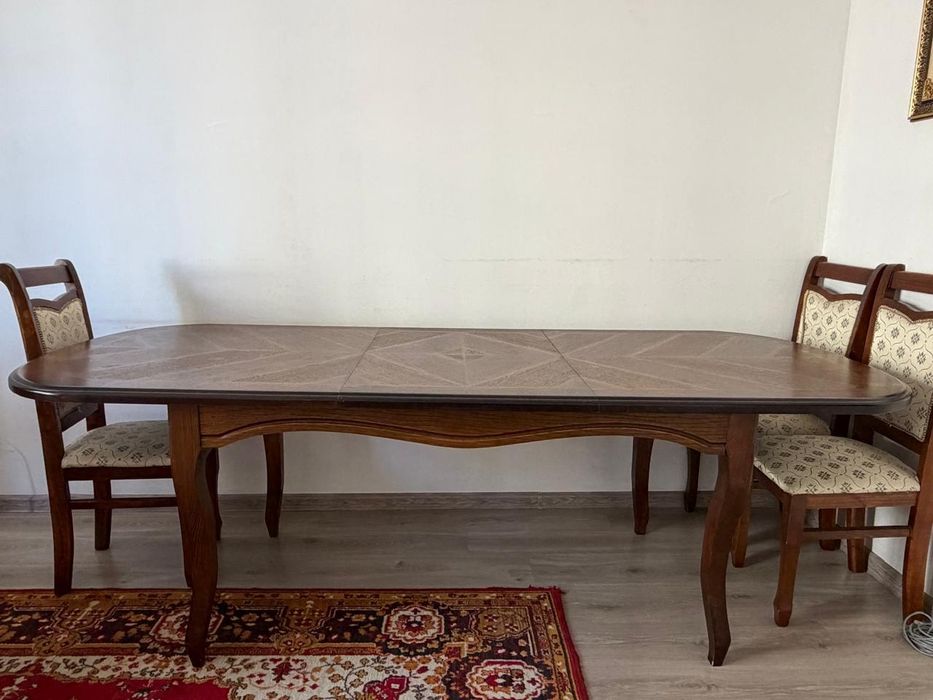 Стол раскладной и 6 стульев, б/у