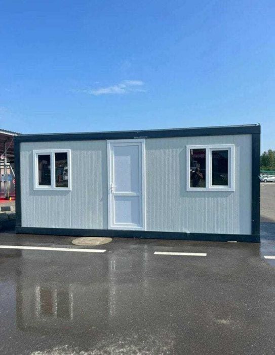 Vand containere modulare moderne, tip vitrina expunere, birouri, spatiu comercial, cabina de paza