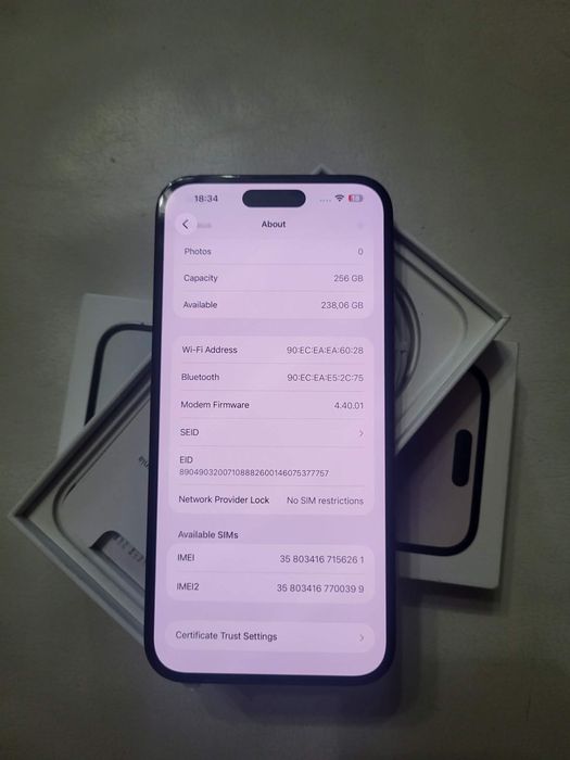 Iphone 14 ProMax 256gb ca nou full box neverlocked