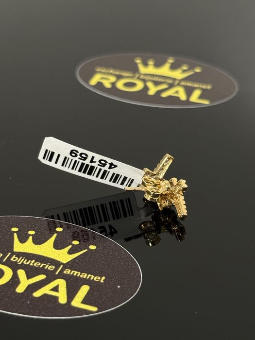 Bijuteria ROYAL : Cercei AUR 14K NOU  / 1.23 GR