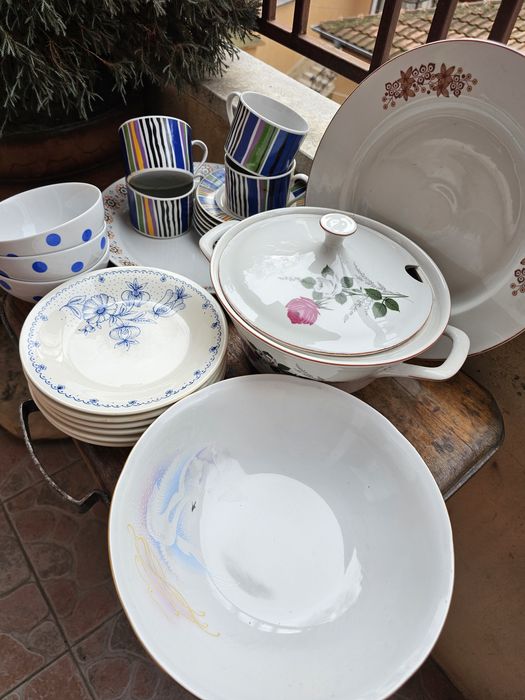 Стар супник от соца и порцелан