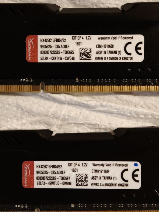 DDR4 16gb RAM Fury HyperX Kingston 2666mhz cl15