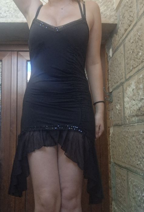 Черна рокля с дантела- S/M