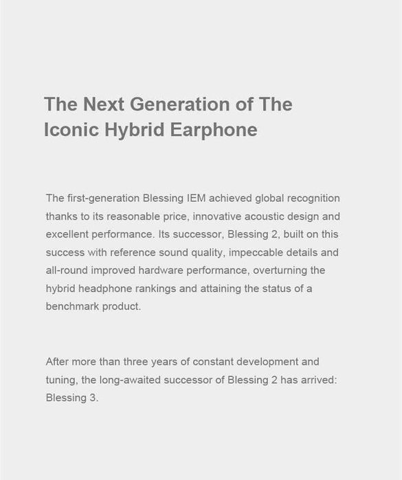 Слушалки Moondrop Blessing 3 2DD+4BA IEM