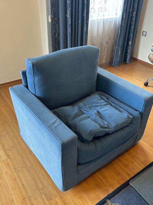 Диван заедно с фотьойл