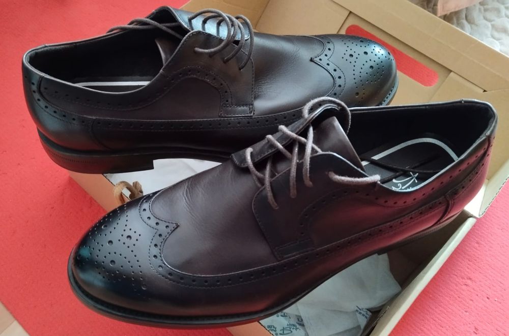 Новые кожаные броги Respect