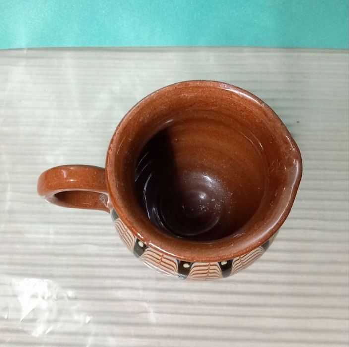 Ръчно изработена Троянска Керамична Кана 250 мл, НОВА