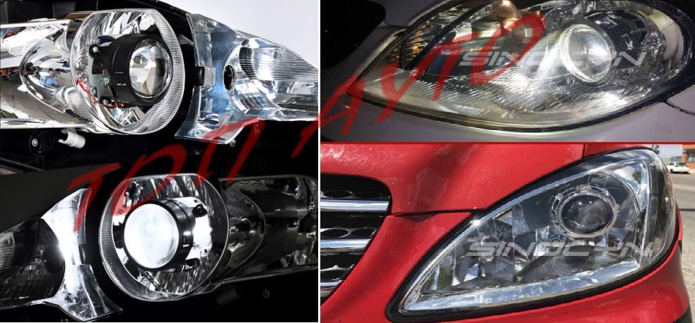 Лупи 2,5" Инча Рефлекторен Фар Двойна Светлина