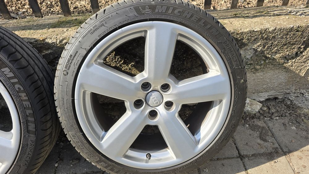 Джанти от Ауди 18 8J 5x112 с гуми Michelin