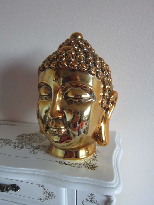 cadou rar Feng Shui Buddha auriu Olanda 1990 dimensiuni 18x 11cm