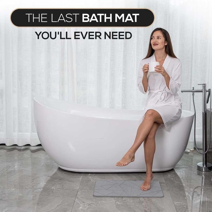 Covoras Baie-pamant de Diatomee, 60 x 39cm, Absorbant, Anti-Alunecare