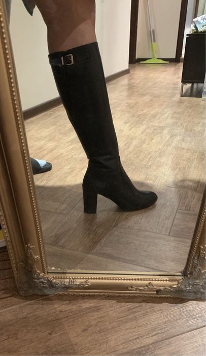 Кожени ботуши Aquamarine shoes