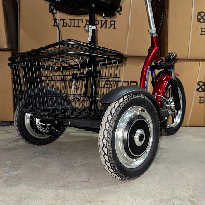 Електрическа триколка с равна платформа задно предаване TS 200.3 1200W