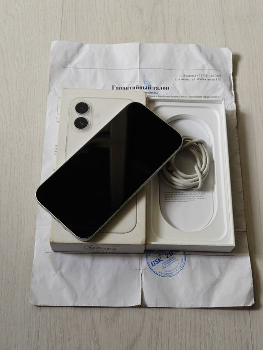 iPhone 16 128 gb akb 100 полный комплект