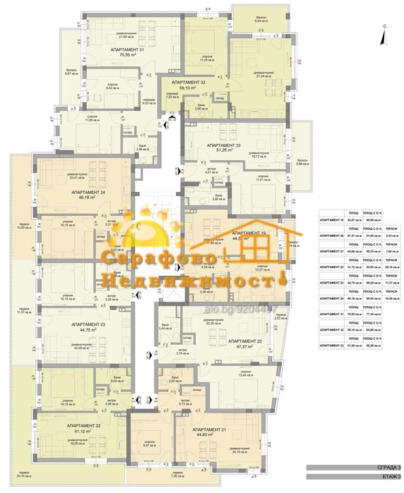 Продава се Тристаен апартамент в Бургас, Сарафово - 79 кв.м за 1773 €/кв.м - Снимка #1