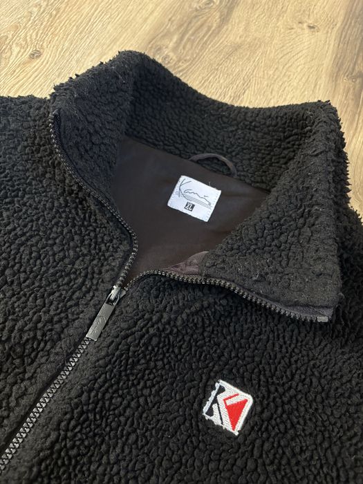 Karl Kani Sherpa Fleece Jacket - Signature Sleeve - XL - Streetwear