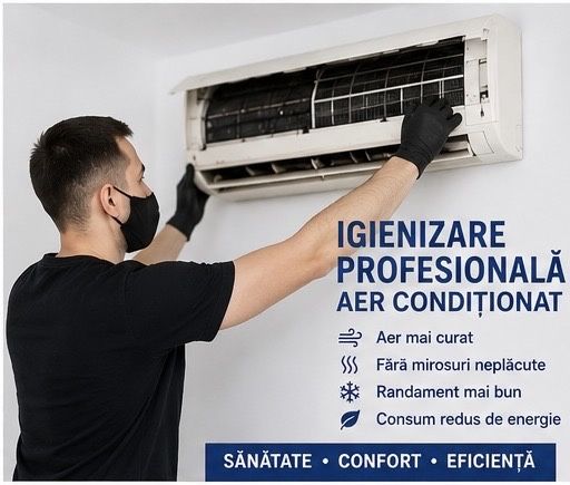 IGIENIZARE APARATE AER CONDITIONAT | Eliminare mirosuri | Deplasare rapidă |