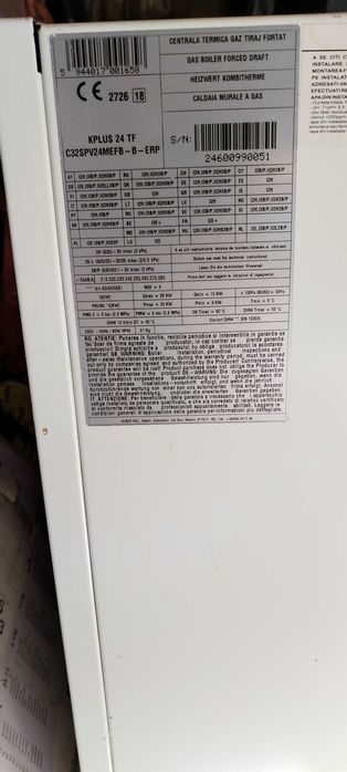 Vând centrala termica pe gaz Motan 24 kw