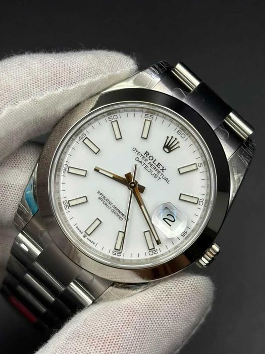 rolex datejust 41mm бял циферблат