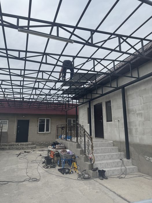 Навес ,ворота, забор