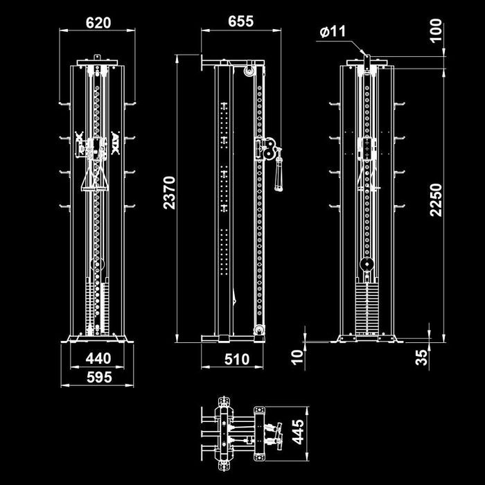Кросоувър Фитнес Станция / Cable Pull Station / Колона Скрипец