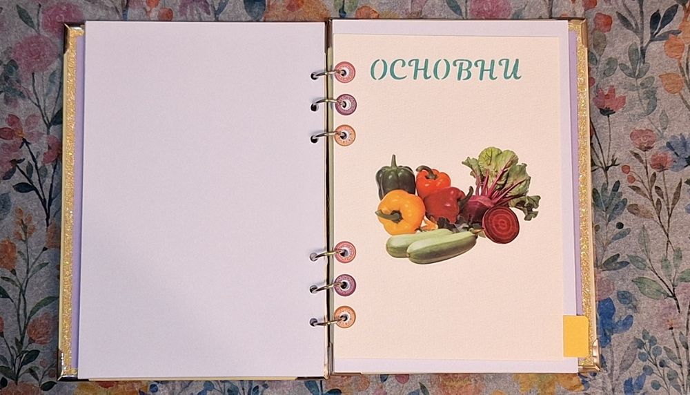 Тефтер за рецепти рецептурник за подарък