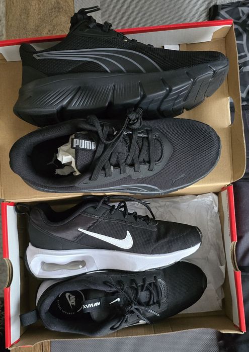 Маратонки черни  PUMA и NIKE