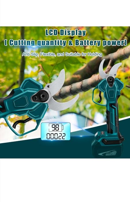 Foarfeca electrica grădinărit compatibil acumulatori Makita