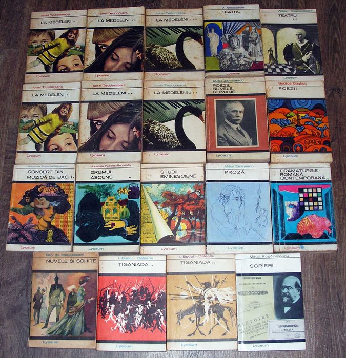 Lot 43 carti colectia Lyceum, Globus, Meridiane, Arcade