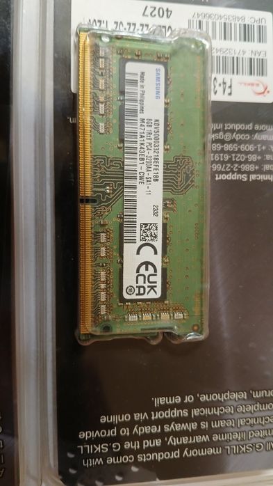 Samsung 2×8gb SO-DIMM ddr4 3200