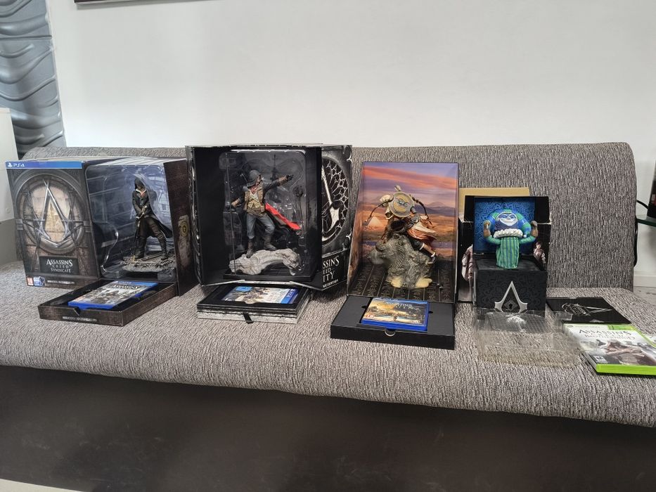 Assassins creed Unity,Origins,Syndicate,Brotherhood collectors edition