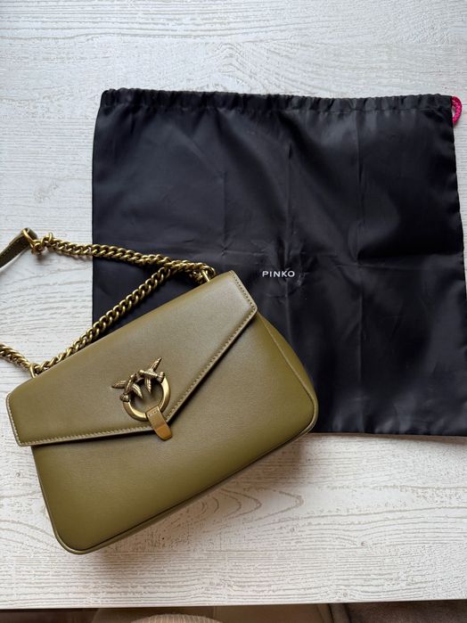 Кожена чанта Pinko.Оригинал