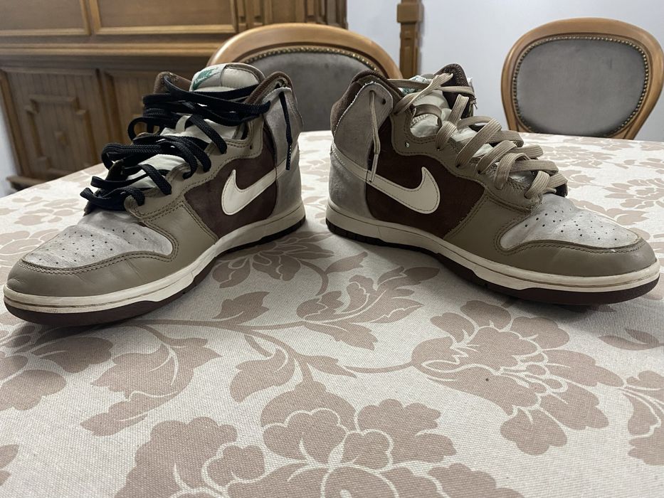 Vand Nike Dunk High Light Chocolate
