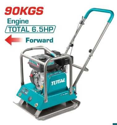 Виброплоча TOTAL, 6.5HP, 15 kN, 50 x 45 см, 90 кг