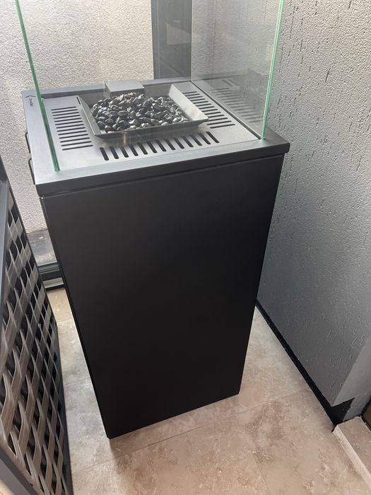 Încălzitor pe gaz PATIO LIGHT - Negru Lampă Terasă Flacără - Excelenta