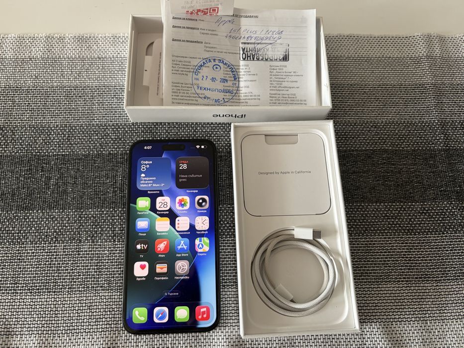 IPhone 15 Plus 128gb Гаранция!! Изгодно!!