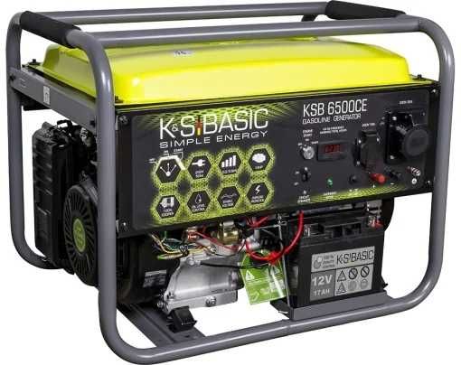 Generator de curent 5.5 kW, pornire electrica, benzina BASIC LINE - Konner & Sohnen - KSB-6500CE
