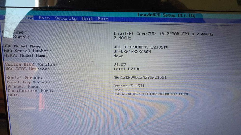 Дънна платка за ACER E1-531 + Pentium B970