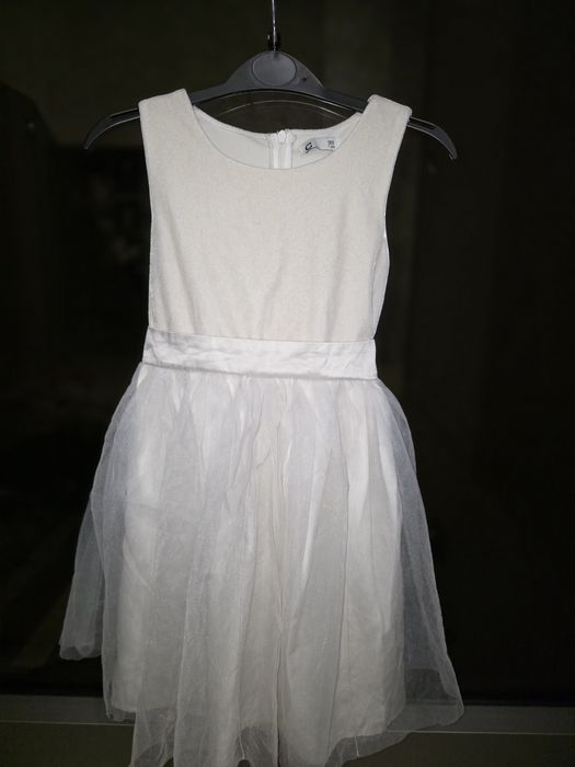 Rochie alba,cu paiete 122