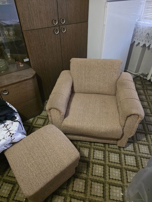 Мека мебел диван и фотьойли