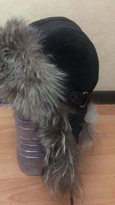 Малахай песец, кожа, замша