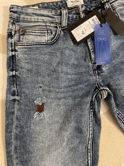 Blugi barbati Only&Sons model slim fit, noi cu eticheta, W31/L34
