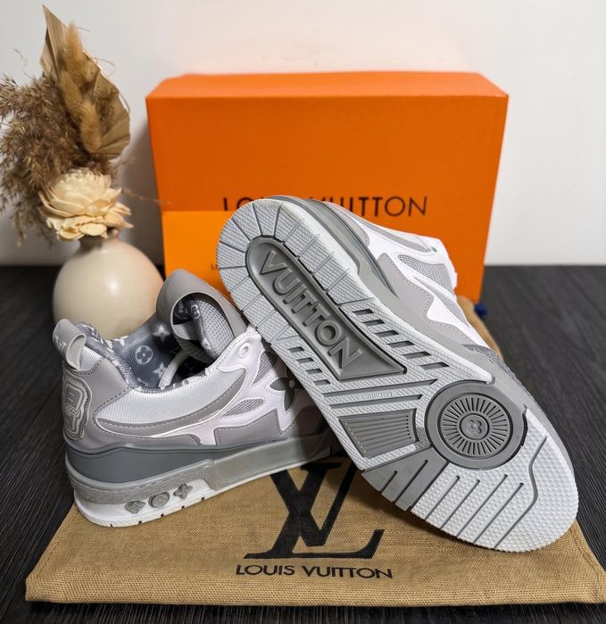 Adidasi LV Skate Alb White - Full Box
