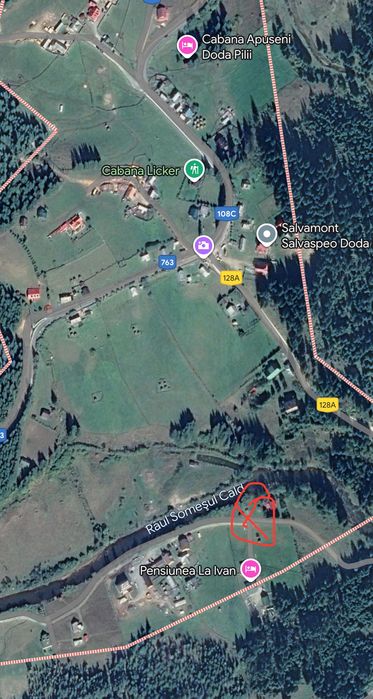 Vand Teren superb in Doda Pilii, cu iesire directa la Somes.