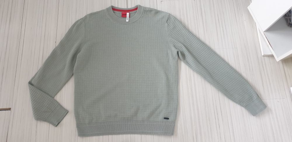 Hugo Boss HUGO Stoppo Cotton Knit M ОРИГИНАЛ! Мъжки Памучен Пуловер!