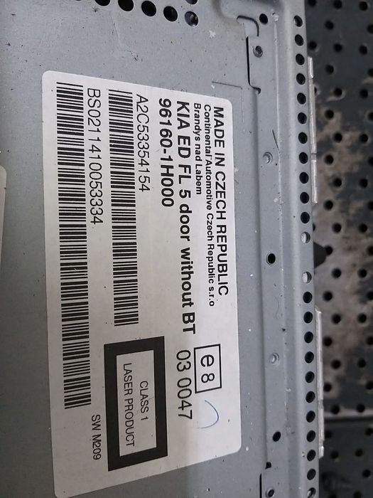 Radio cd player mp 3 kia ceed 1 961601h000