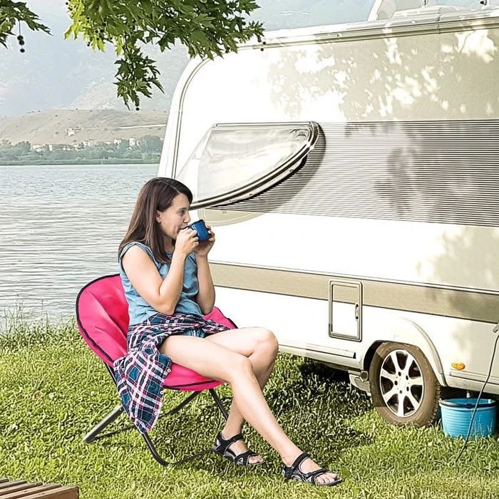 Outsunny Сгъваем стол за къмпинг