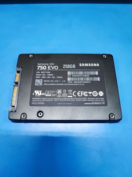 Samsung SSD 750 EVO 250GB SATA Stare perfecta 100% sanatate
